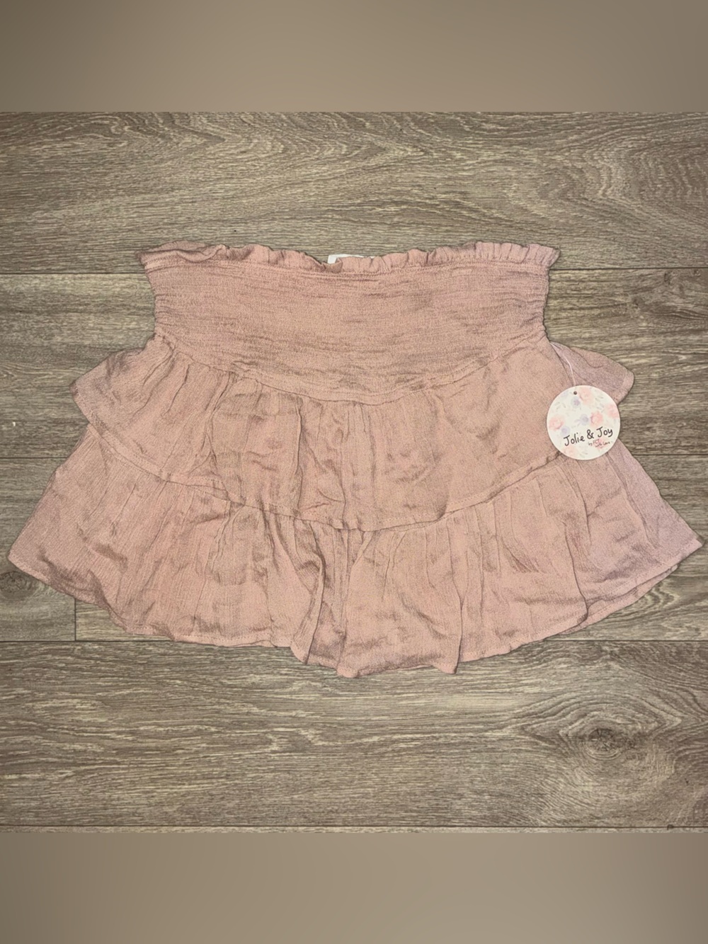 NWT Tan Ruffle Tiered Women’s Skort